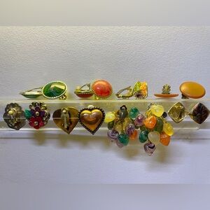 Vintage 80’s - 90’s Multicolor Earrings Collection